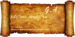 Göbel Angéla névjegykártya